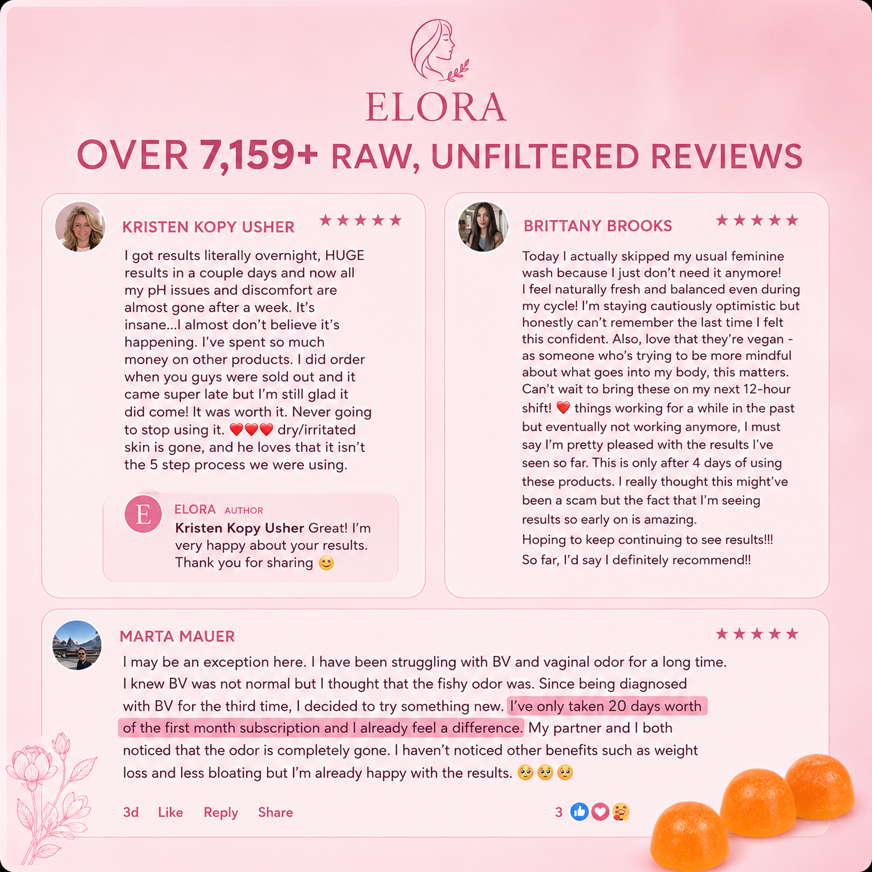 Elora Vaginal Probiotic - 100% Real