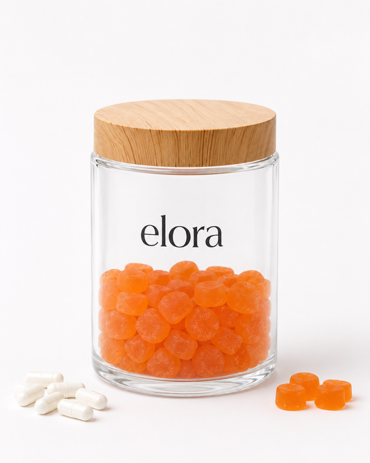 Bamboo Glass Jar